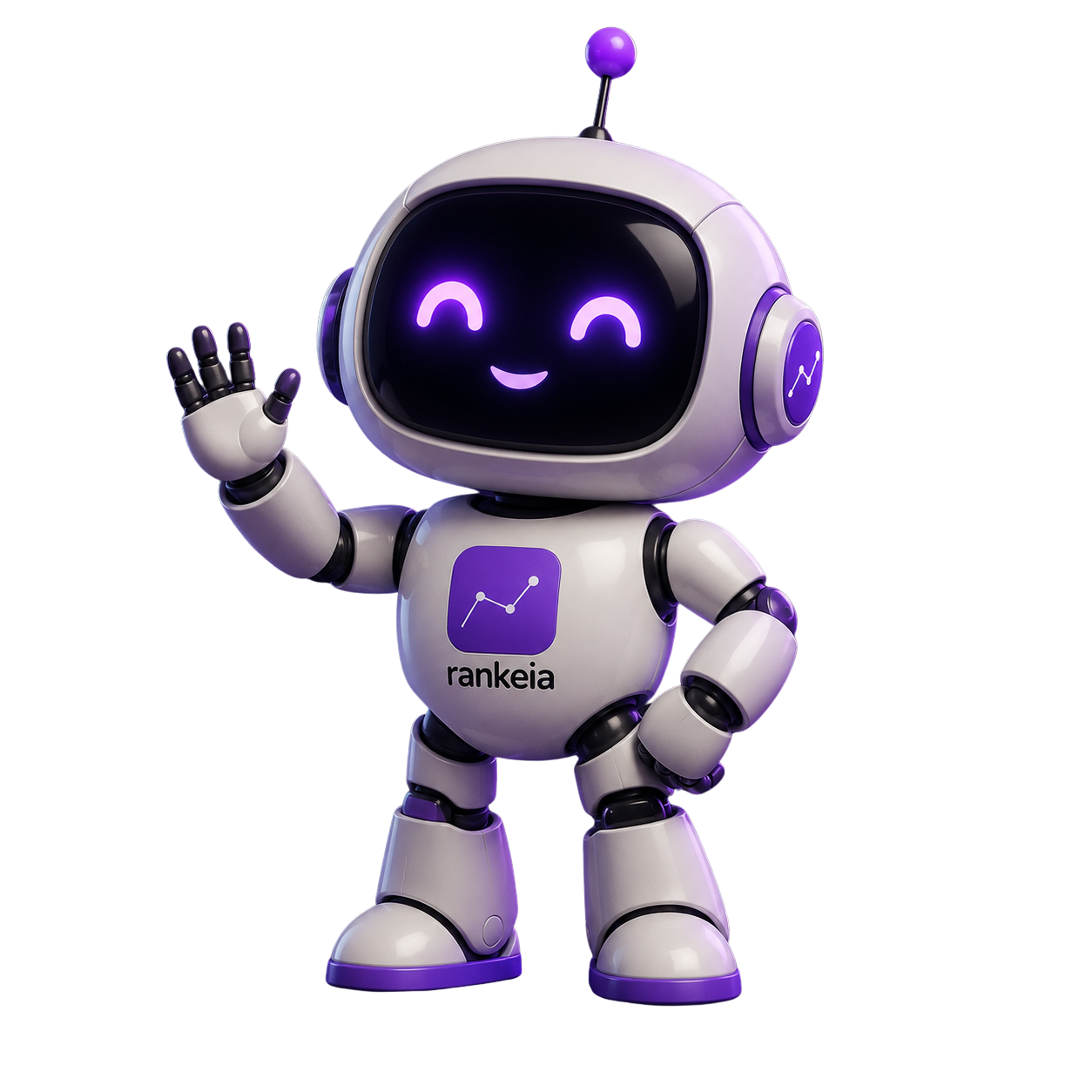 Rank — mascote da Rankeia acenando
